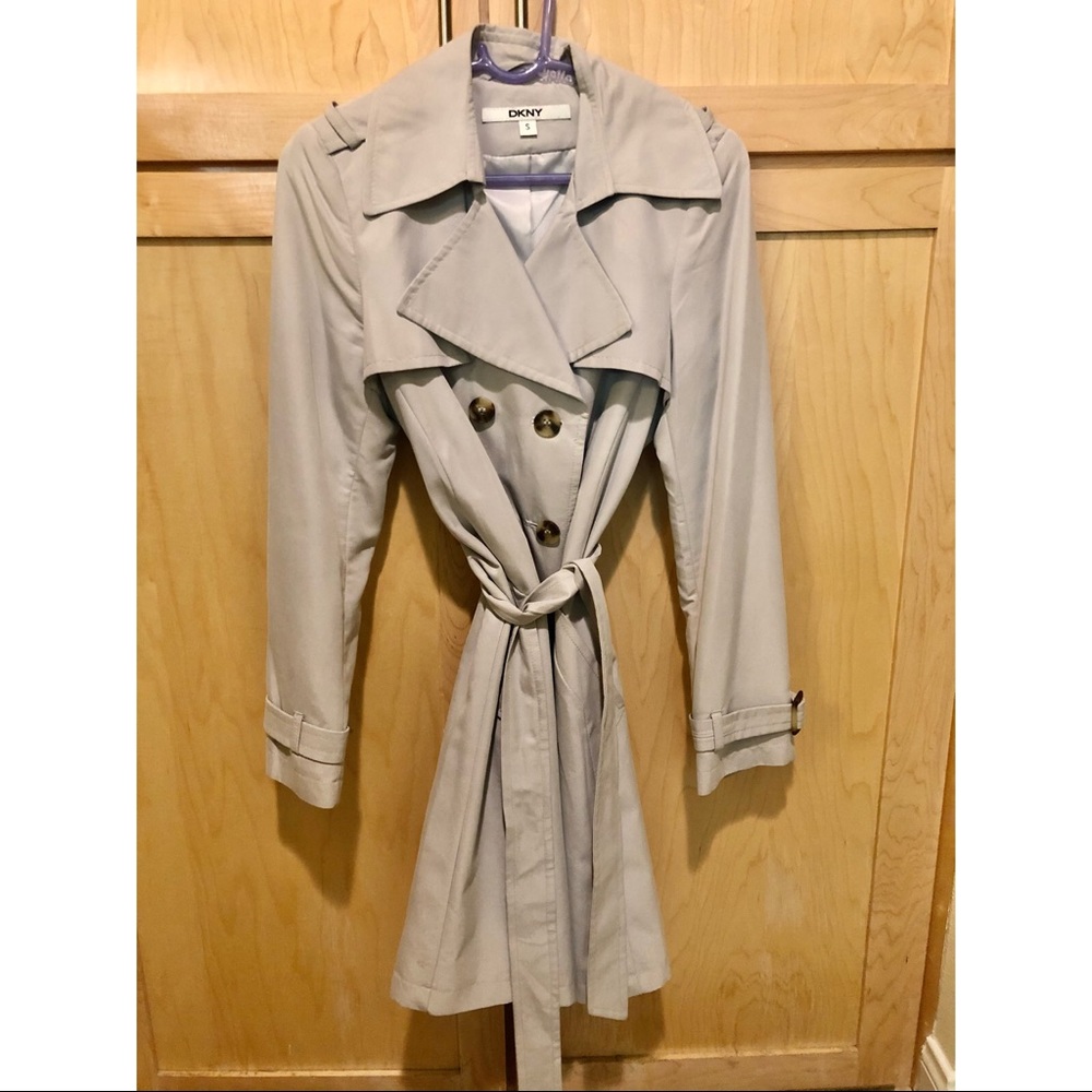 DKNY Grey Trench style coat